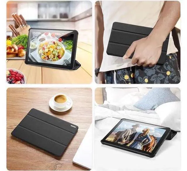 Alt view image 9 of 14 - Case for All-New Kindle Fire HD 8 2020 / Fire HD 8 Plus 2020 10th Generation Ultra Slim Smart PC Shell Folding Stand Cover with Auto Sleep Wake
