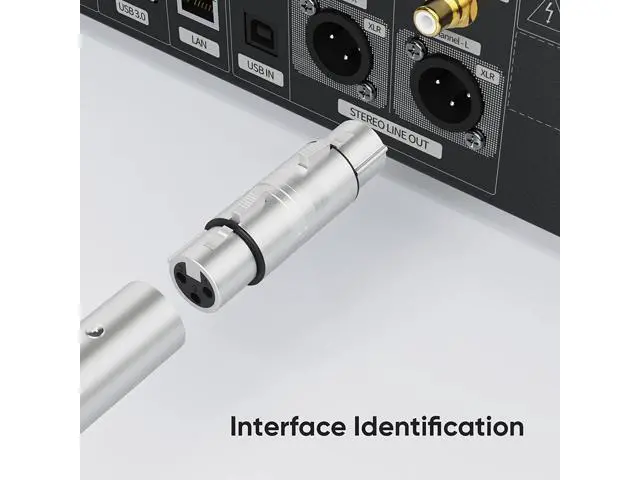 Alt view image 12 of 14 - [4-Pair XLR Male to Male & XLR Female to Female 3PIN Adapter Connector Compatible with Microphone,Mixer,Silver