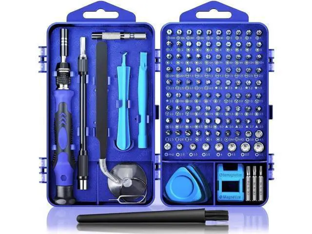Alt view image 8 of 14 - Computer Repair Kit, 122 in 1 Magnetic Laptop Screwdriver Kit, Precision Screwdriver Set, Small Impact Screw Driver Set with Case for Computer, Laptop, PC, for iPhone, Watch,Ps4 DIY Hand Tools