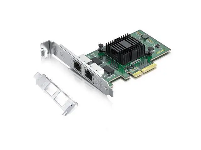 Alt view image 7 of 12 - H!Fiber Gigabit Dual NIC with Intel 82576 Chip, 1Gb Network Card Compare to Intel E1G42ET NIC, 2 RJ45 Ports, PCI Express 2.0 X4, Ethernet Card with Low Profile for Windows/Windows Server/Linux