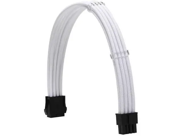 Alt view image 12 of 12 - Black Braided PSU Extension Cable Kit, 18AWG ATX 24Pin + EPS 8Pin + PCIe 8Pin Cables with Cable Combs