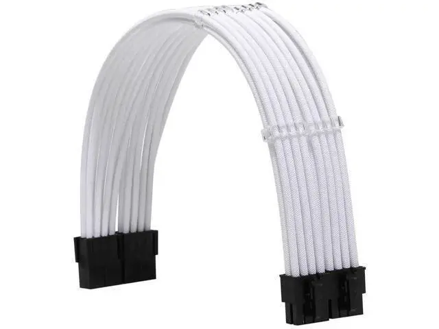 Alt view image 11 of 12 - Black Braided PSU Extension Cable Kit, 18AWG ATX 24Pin + EPS 8Pin + PCIe 8Pin Cables with Cable Combs