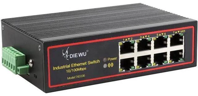 Alt view image 11 of 12 - 8 Ports 10/100M Industrial Ethernet Enhance Switch 8 Port RJ45 VLAN Signal increased to 250 meters