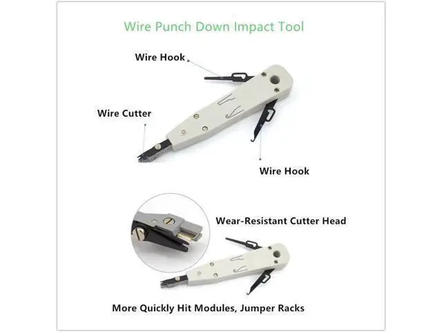 Alt view image 14 of 14 - Aomoproing Network Cable Repair Maintenance Tool Kit Set 11 in 1 Portable Phone Cable Crimper 8P8C 4P4C 6P6C Connectors RJ45 RJ11 Cat5 Cat6 Cable Tester