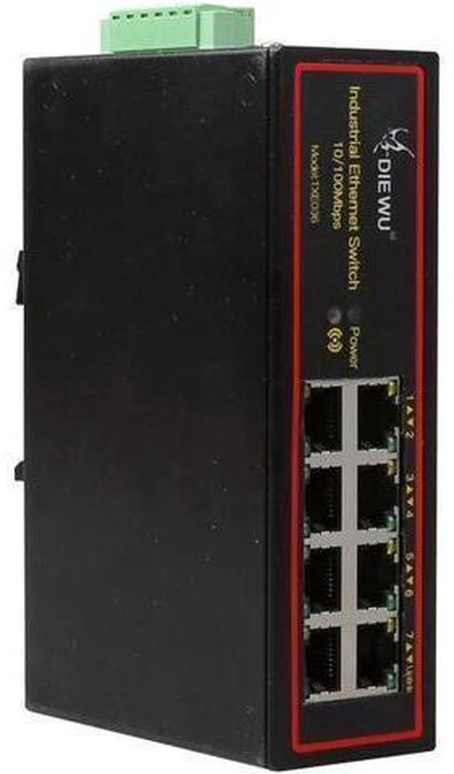 Alt view image 9 of 12 - 8 Ports 10/100M Industrial Ethernet Enhance Switch 8 Port RJ45 VLAN Signal increased to 250 meters