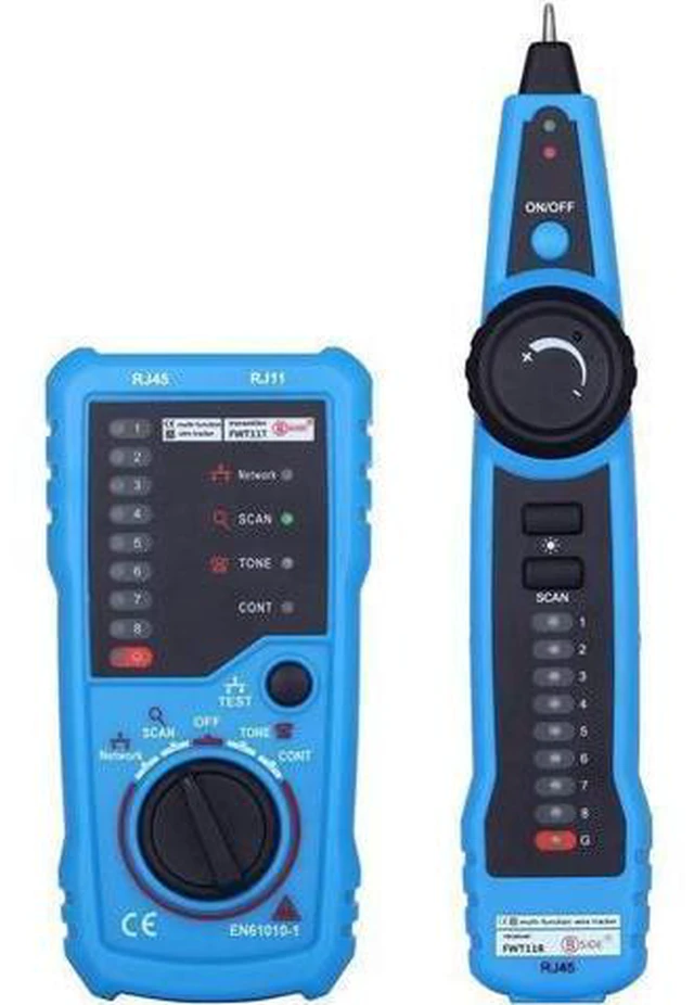 Alt view image 7 of 12 - Aomoproing 1PCS RJ11 RJ45 Cat5 Cat6 Telephone Wire Tracker Tracer Toner Ethernet LAN Network Cable Tester Detector Line Finder