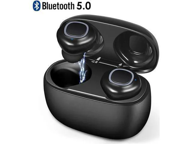 Alt view image 8 of 14 - Bluetooth Wireless Earbuds Touch Control Stereo Mini Sports Earphones With Charging Case Microphone Sweatproof Noise Cancelling Bluetooth In-Ear Headset For iPhone Samsung iPad Android Bluetooth 5.0