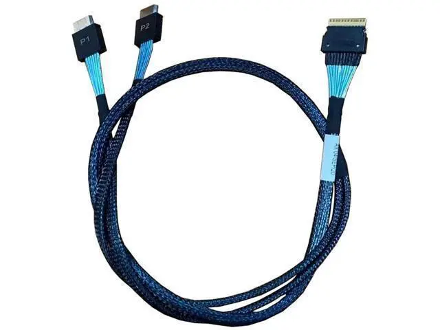 Alt view image 7 of 12 - 80cm SlimSAS Splitter Cable, SFF-8654 74Pin 8X to Dual SFF-8643 36Pin 2×4X Mini SAS HD Server Internal Storage Cable