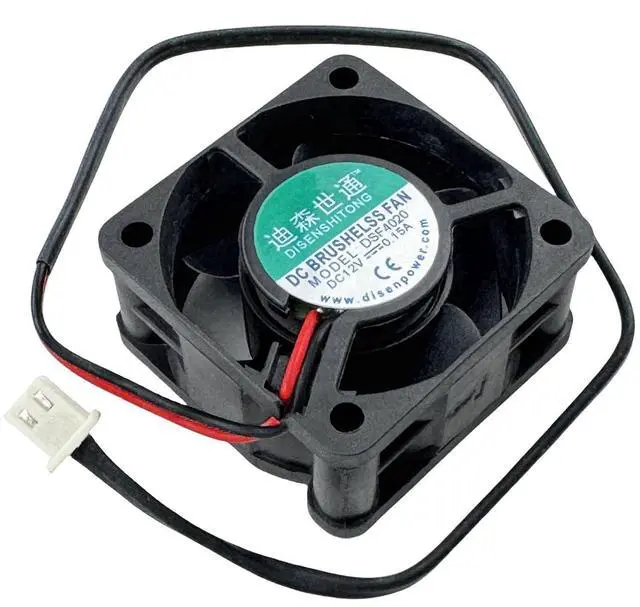 Alt view image 13 of 14 - DC Brushless Cooling Fan DSF4020 DC12V 0.15A 2Pin 4CM 40×40×20mm