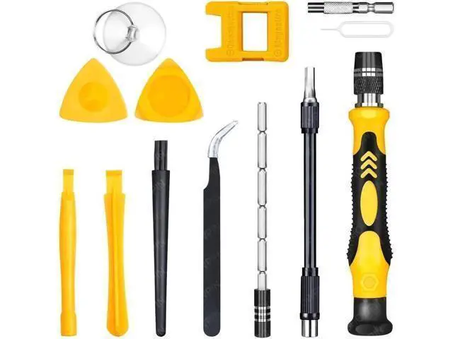 Alt view image 13 of 14 - Computer Repair Kit, 122 in 1 Magnetic Laptop Screwdriver Kit, Precision Screwdriver Set, Small Impact Screw Driver Set with Case for Computer, Laptop, PC, for iPhone, Watch,Hand Tools Yellow