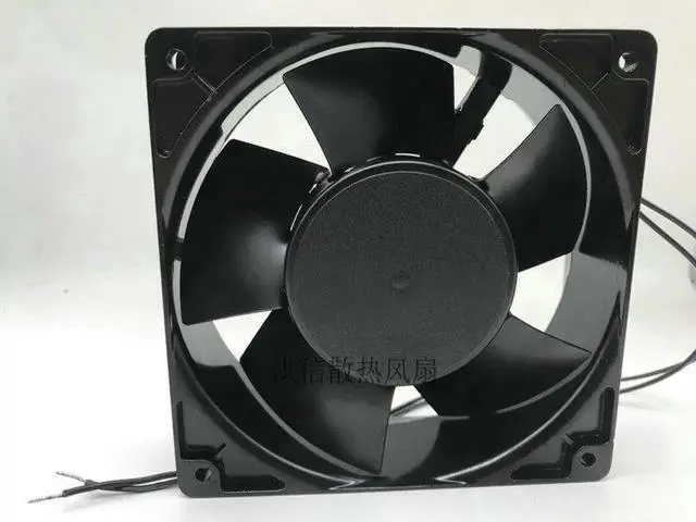 Alt view image 4 of 6 - 200V 120mm 12cm 2650-365 Ikura R12D5W-155 220V AC 50/60Hz 16/15W 120X120X38mm High Temperature Resistant Industrial Case Fan
