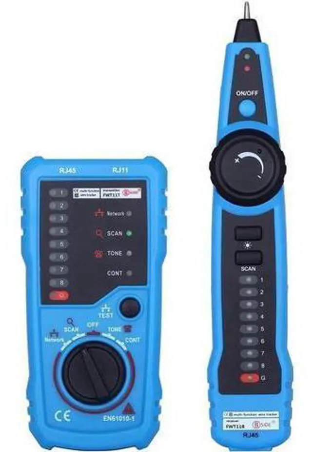 Alt view image 8 of 14 - Aomoproing 1PCS RJ11 RJ45 Cat5 Cat6 Telephone Wire Tracker Tracer Toner Ethernet LAN Network Cable Tester Detector Line Finder