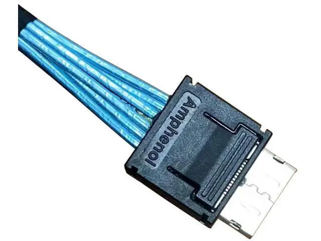 Alt view image 12 of 12 - 80cm SlimSAS Splitter Cable, SFF-8654 74Pin 8X to Dual SFF-8643 36Pin 2×4X Mini SAS HD Server Internal Storage Cable