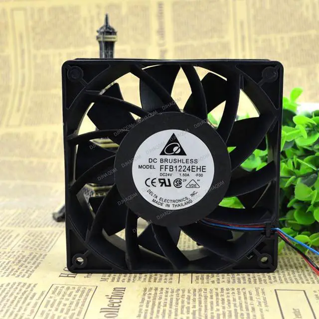 Alt view image 5 of 6 - Compatible for Delta FFB1224EHE 24V 1.5A 12038 12cm 3-Wire Cooling Fan