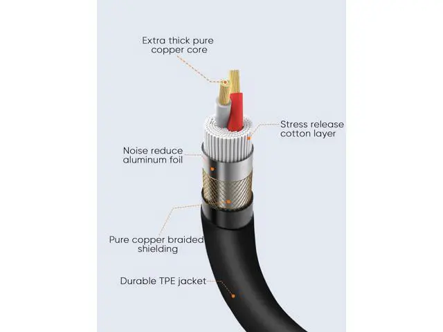 Alt view image 9 of 14 - 1/4" to XLR 50ft, 6.35mm TRS to XLR Microphone Cord,Balanced Quarter inch TRS Plug to 3-pin XL R, 1/4 Inch X LR Mic Patch Cable