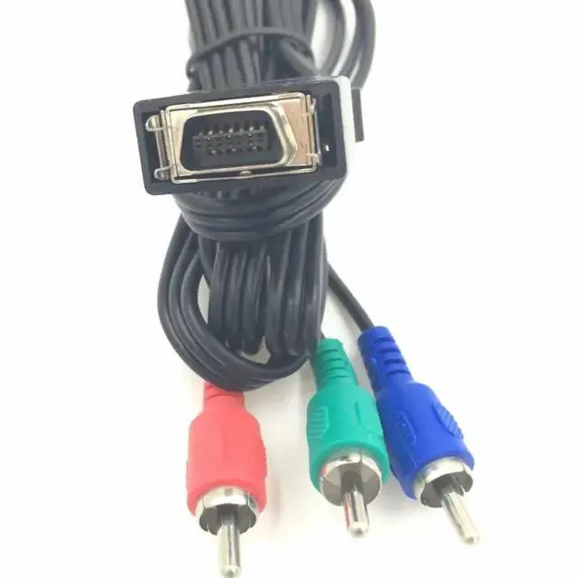 Alt view image 4 of 4 - CN14P D-Terminal 14 Pin To 3RCA3AV 3RCA 3AV Video Adapter Cable Color Component Cable Conversion line 1.5m