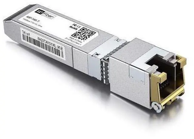 Alt view image 11 of 14 - H!Fiber 10Gb SFP+ RJ45 Module, 10Gbase-T Ethernet SFP+ Copper Transceiver Support 10G/5G/2.5G/1.25G, Compatible with Cisco SFP-10G-T-S,Ubiquiti UF-RJ45-10G, UniFi, TP-Link, Meraki, MikroTik, 30m