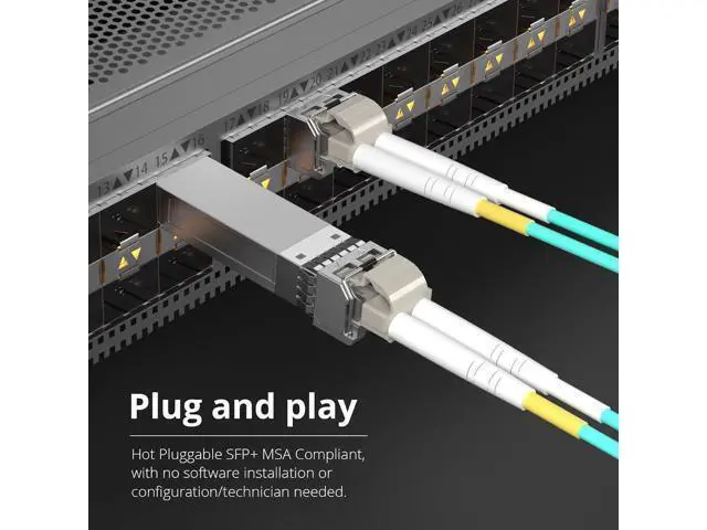 Alt view image 10 of 12 - ipolex 25GBase-SR SFP28 SFP+ Transceiver Compatible with Mellanox MMA2P00-AS, 850nm Duplex LC MMF, up to 100-m, DOM