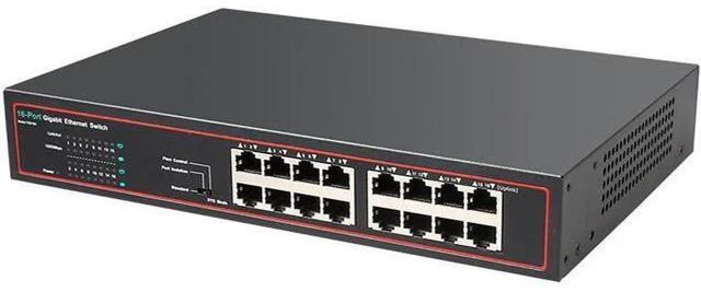 Alt view image 8 of 8 - Gigabit Network Switch 16 Port 10/100/1000Mbps Fast Ethernet Switch with Realtek chip lan switch 1000M