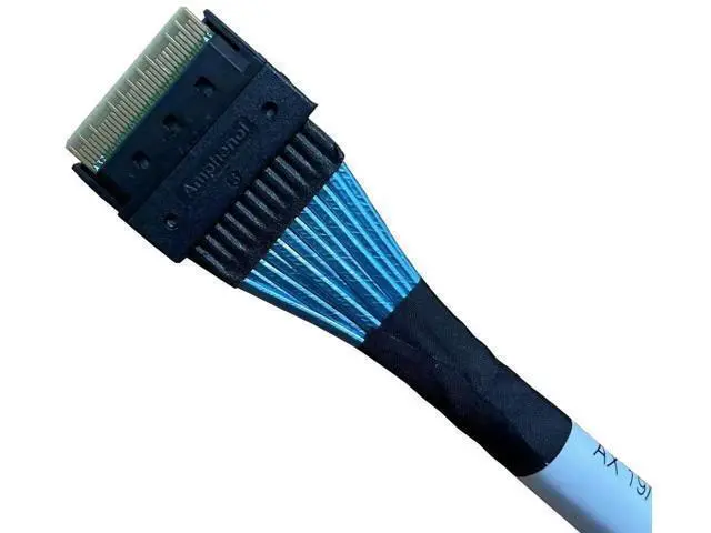 Alt view image 8 of 10 - 80cm SlimSAS Splitter Cable, SFF-8654 74Pin 8X to Dual SFF-8643 36Pin 2×4X Mini SAS HD Server Internal Storage Data Cable
