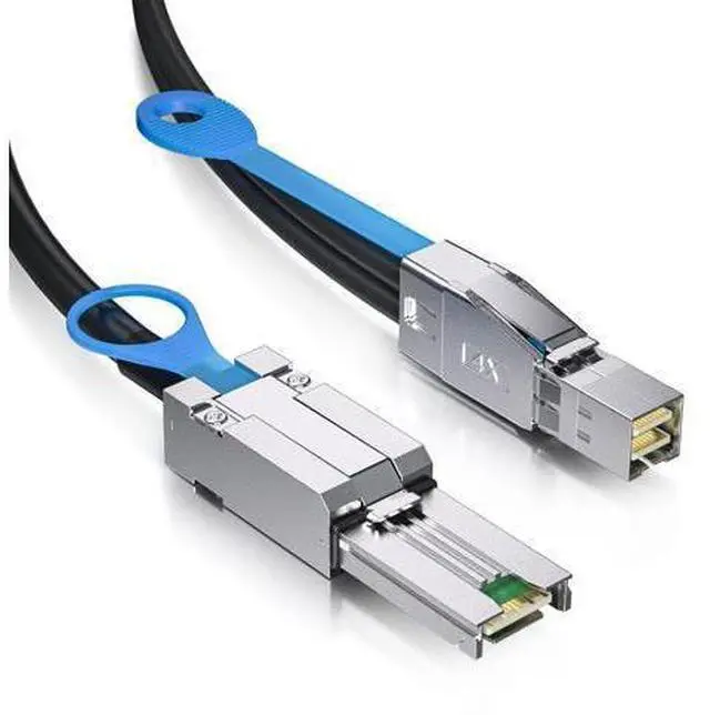 Alt view image 7 of 12 - External Mini SAS HD SFF-8644 to SFF-8088 Hybrid Cable for Server, Raid Card & PCI Express Controller, 2-m(6.56ft)