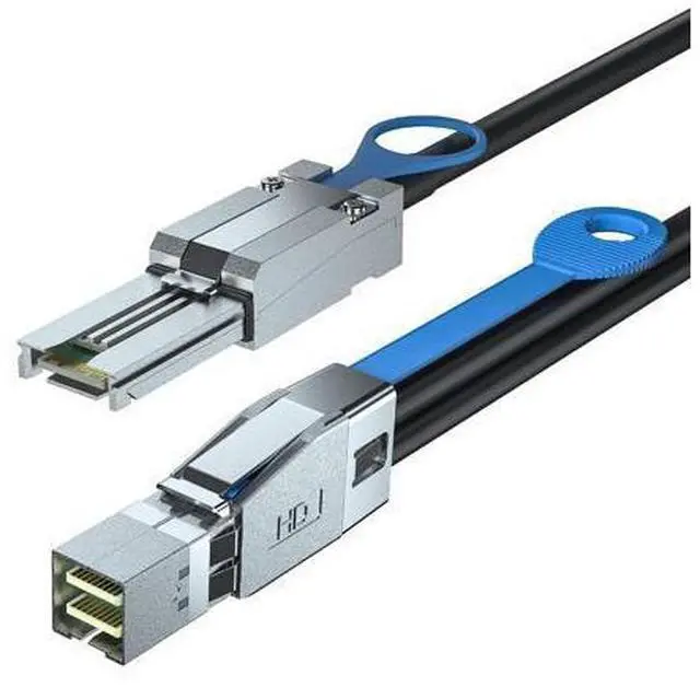Alt view image 8 of 12 - External Mini SAS HD SFF-8644 to SFF-8088 Hybrid Cable for Server, Raid Card & PCI Express Controller, 2-m(6.56ft)