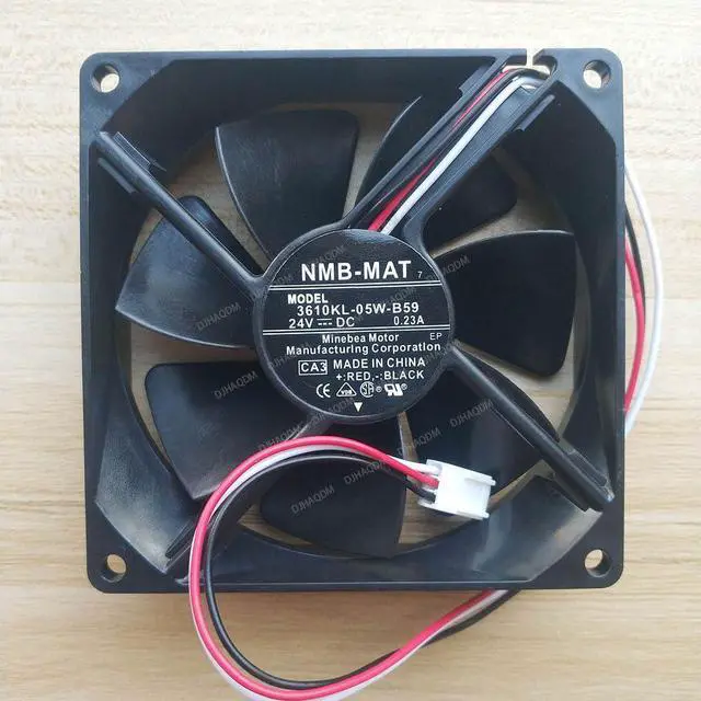 Alt view image 6 of 10 - Compatible for NMB-MAT7 3610KL-05W-B59 24V 0.23A 9225 3-Wire Cooling Fan