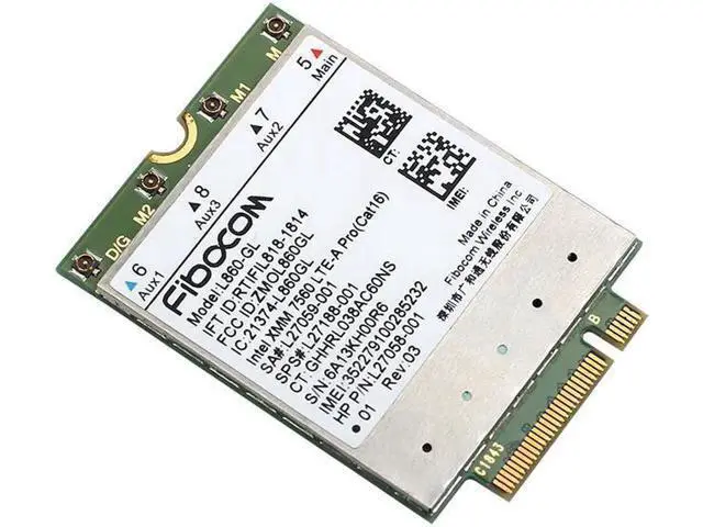 Alt view image 8 of 8 - FDD-LTE TDD-LTE Cat16 Fibocom L860-GL 4G Module Wlan Card SPS#L27188-001 For HP laptop Elitebook X360 830 840 850