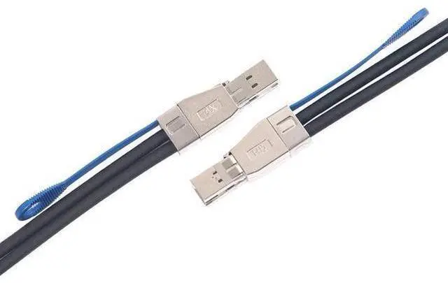 Alt view image 6 of 8 - 12G External Mini SAS HD SFF-8644 to SFF-8644 Cable for Server, Raid Card & PCI Express Controller, 1-m(3.3ft)