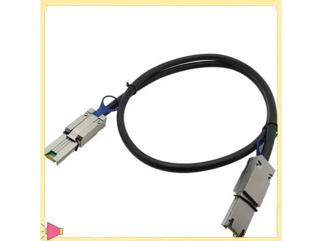 Alt view image 8 of 8 - 1M/3.33FT SFF-8088 Standard Mini SAS Server Storage Cable, Dual 26Pin Male to Male High Speed RAID Interconnect Cable