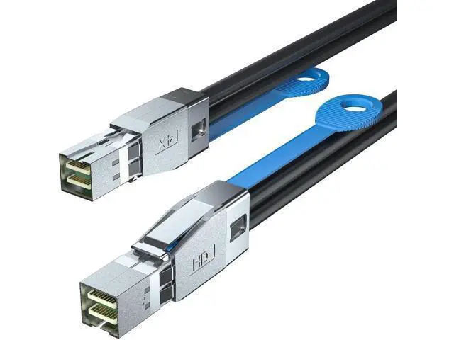 Alt view image 7 of 12 - 2m/6.6ft 100-Ohm 12G Mini SAS HD Interconnect Cable, SFF-8644 Male to Male Storage Cable for NVMe Enclosure, SAN & JBOD Storage Array