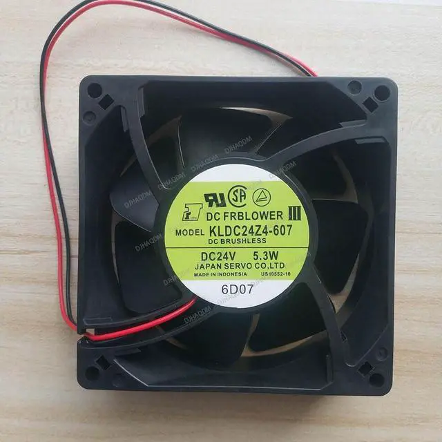Alt view image 6 of 10 - Compatible for SERVO KLDC24Z4-607 24V 5.3W 9cm 9032 9232 2-Wire Cooling Fan