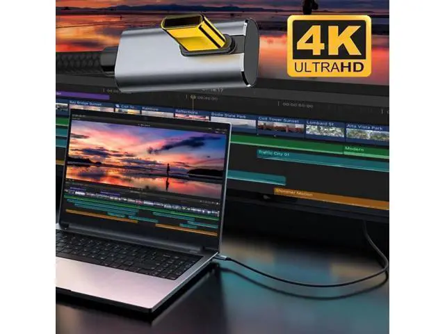 Alt view image 13 of 14 - 300cm Low Profile Angled USB-C to USB-C Cable, 10Gbps Gen2 Data, 100W 20V 5A Fast Charging for Laptops, Tablets & Phones