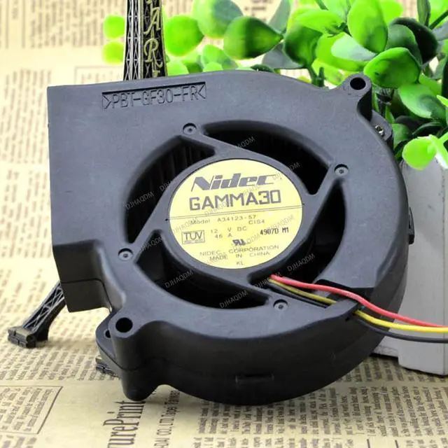 Alt view image 8 of 10 - Compatible for Nidec A34123-57 12V 0.46A 9733 3-Wire Cooling Fan