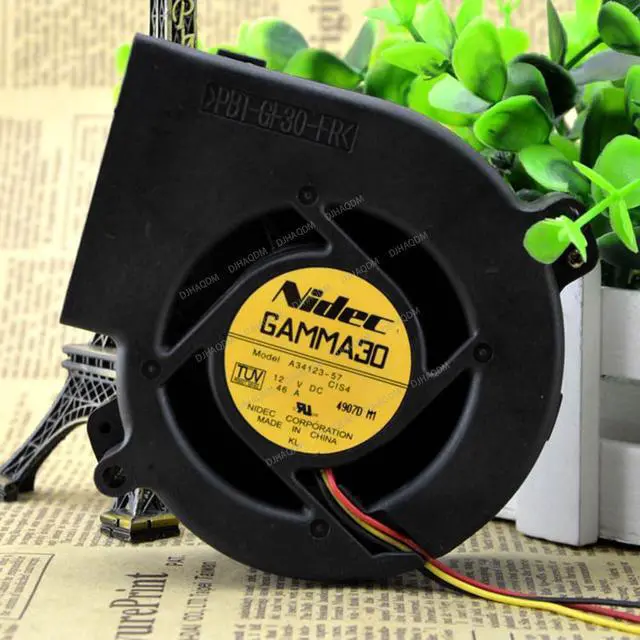 Alt view image 9 of 10 - Compatible for Nidec A34123-57 12V 0.46A 9733 3-Wire Cooling Fan
