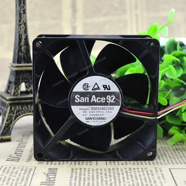 Alt view image 7 of 10 - Compatible for San Ace 92 9G0924G1D03 24V 0.55A 9038 9cm 3-Wire Cooling Fan