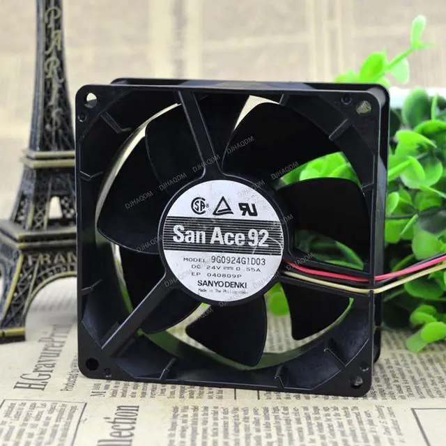 Alt view image 6 of 10 - Compatible for San Ace 92 9G0924G1D03 24V 0.55A 9038 9cm 3-Wire Cooling Fan