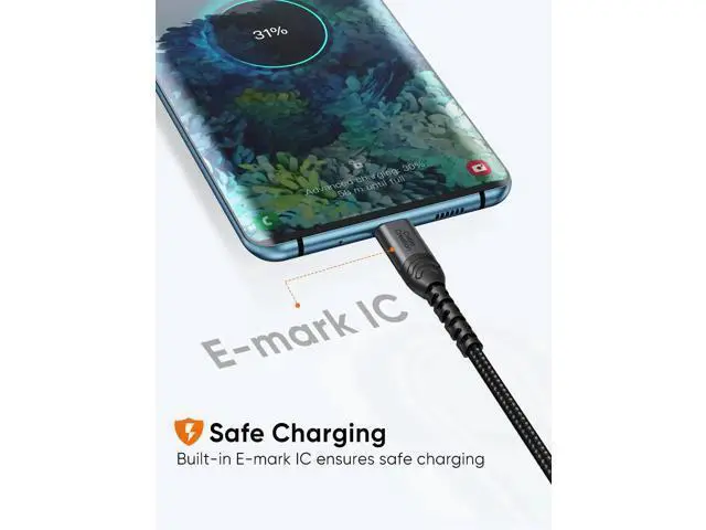 Alt view image 11 of 14 - 2 Pack 6.6FT USB C to C Cable, 60W Fast Charging Double Braided Cord for iPhone 15/16, iPad, Galaxy, Power Bank