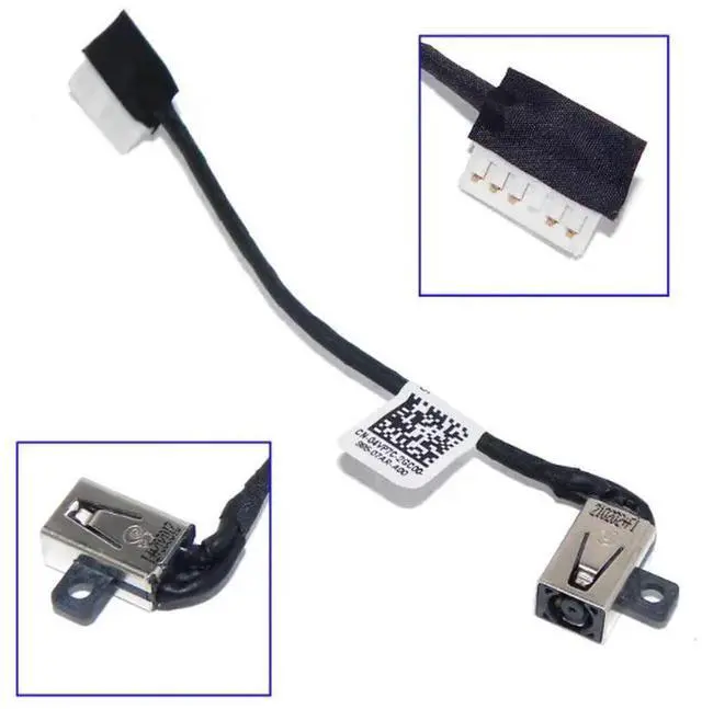 Alt view image 3 of 4 - DC Jack Power Plug in Charging Port Cable for INSPIRON15 3515 3510 3520 3521 3525 GDM50 DC301017H00 0231X7 DC301018100 5PCS