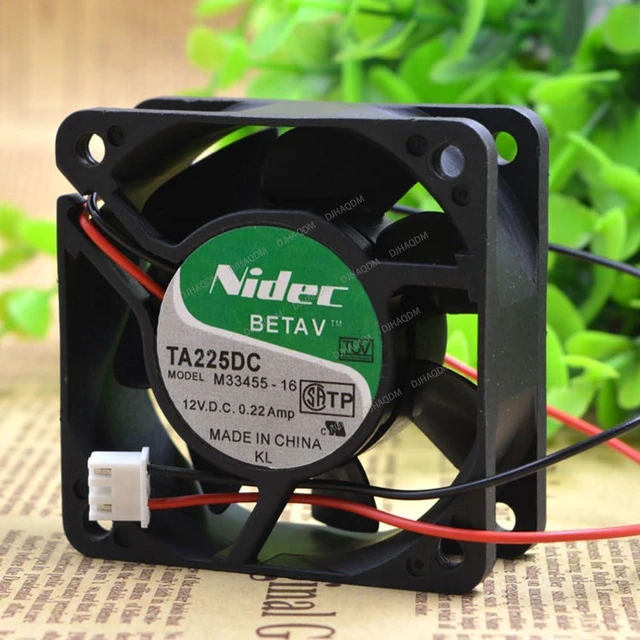 Alt view image 6 of 10 - Compatible for Nidec TA225DC M33455-16 12V 0.22A 60x60x25mm 2-Wire Cooling Fan