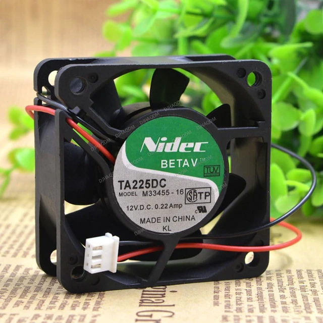 Alt view image 8 of 10 - Compatible for Nidec TA225DC M33455-16 12V 0.22A 60x60x25mm 2-Wire Cooling Fan