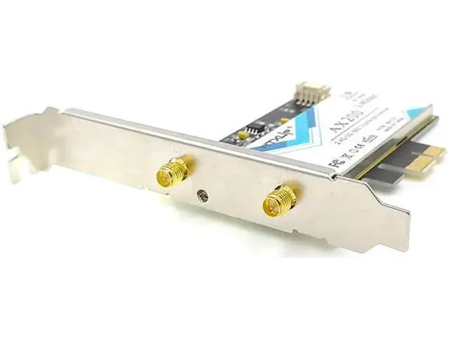 Alt view image 10 of 12 - Wireless-AC AX200 802.11ac/ax 2400Mbps Desktop PCI-E 1X 16X wifi network card for Intel AX200NGW wifi 6 Bluetooth 5.0 Mu-mimo