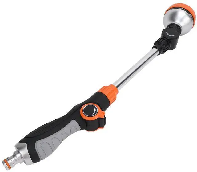 Alt view image 3 of 4 - Garden Hose Wand 8 Patterns Multifunctional ABS TPR Aluminum Alloy Long Hose Nozzle Sprayer for Agriculture Irrigation Car Washi