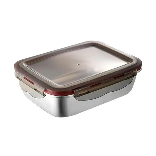 Alt view image 4 of 4 - 220Ml Stainless Steel Lunch Box Sealed Food Fresh-Keeping Boxes Office Bento Container Lunch Container