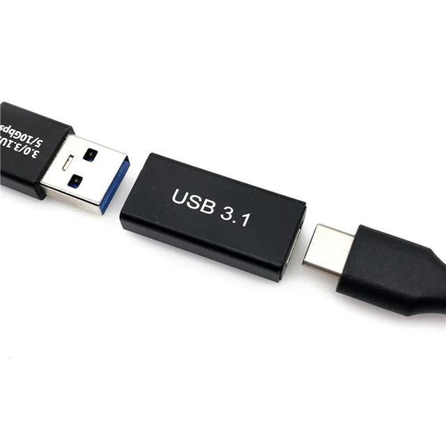 Alt view image 3 of 4 - 1pcs Type C Adapter Female to USB3.0 Female Converter USB-C Charge Adapter Type-C Extension Cable for Phone Tablet