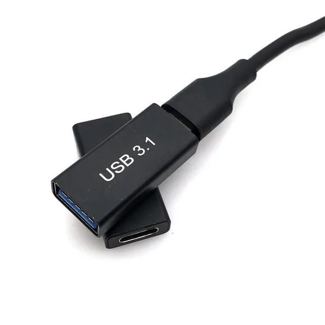 Alt view image 4 of 4 - 1pcs Type C Adapter Female to USB3.0 Female Converter USB-C Charge Adapter Type-C Extension Cable for Phone Tablet