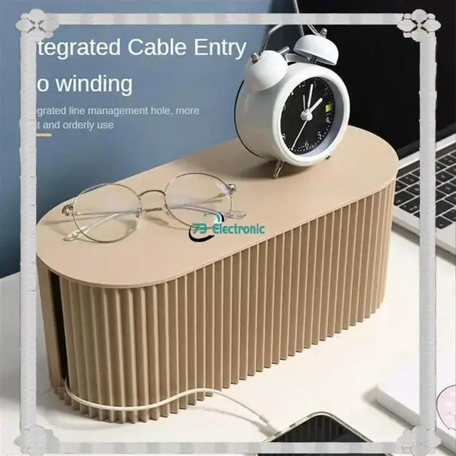 Alt view image 6 of 6 - 2X Power Cord Plug Board Charging Data Cable Hub Cable Manager Socket Box Line Protector 2