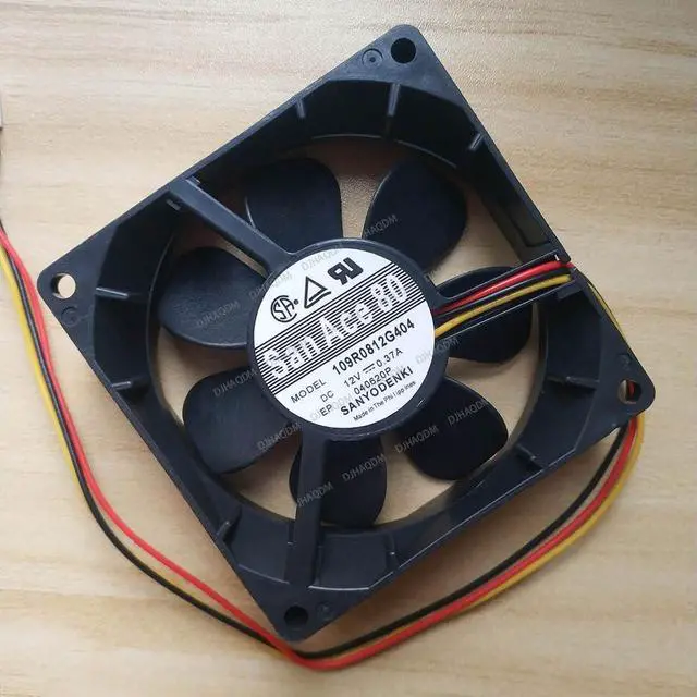 Alt view image 7 of 10 - Compatible for SANYO San Ace 80 109R0812G404 12V 0.37A Cooling Fan