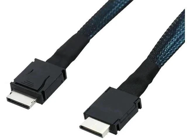 Alt view image 6 of 8 - 1M OCuLink SFF-8611 4i to SFF-8611 4i PCIe Extension Cable, High-Speed Server Storage Data Transfer Cable for Workstation & Data Center