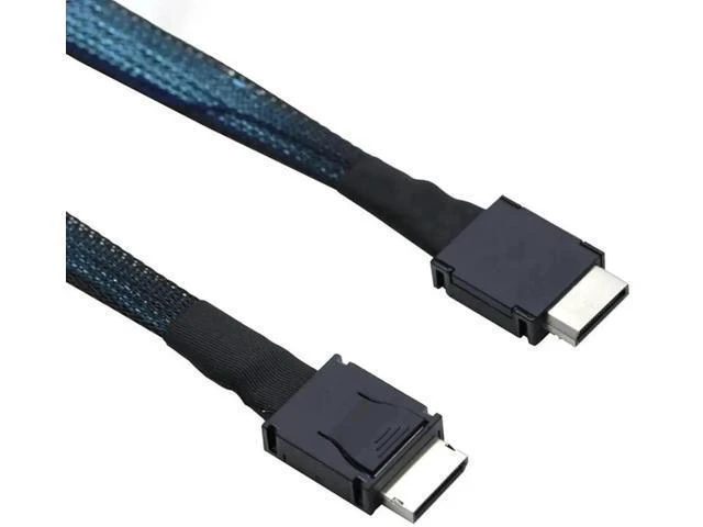 Alt view image 7 of 8 - 1M OCuLink SFF-8611 4i to SFF-8611 4i PCIe Extension Cable, High-Speed Server Storage Data Transfer Cable for Workstation & Data Center
